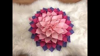 Decoratiune casa din hartie  DIY Home Decoration / Giant Paper Dahlia Flower /Home Decor