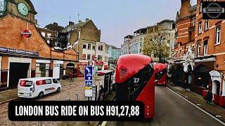 Urban Odyssey: A Scenic London Bus Ride from Brentford to Parliament Hill Fields