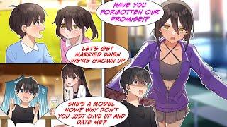 [Manga Dub] My childhood friend became a model - She Found Me With Another Girl & SNAPPED!