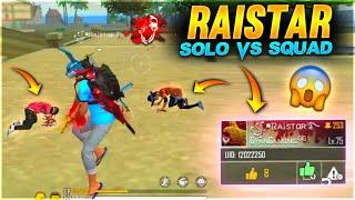 Raistar Solo Vs Double Squad 34 Kill  | Garena Free Fire