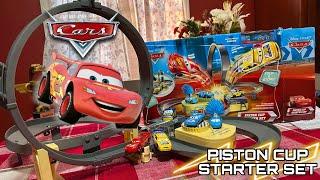 2010 Piston Cup Starter Set Unboxing & Run — Los Angeles International Speedway Figure 8 Track