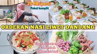 ORDERAN NASI LIWET DANDANG GAK LEMBEK GAK CEPET BASI HARGA 20 RIBU #nasiliwet #menusunda #idejualan