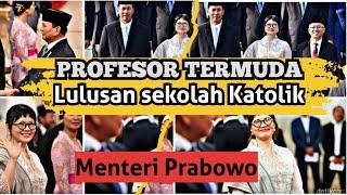 Bangga!! Lulusan Sekolah Katolik : Menteri Prabowo ini Profesor Termuda RI