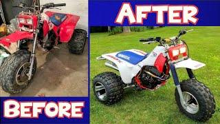 Honda ATC 350X Restoration - Before and After - How To Restore A Three Wheeler On A Budget