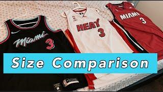 Swingman Jerseys - Size Comparison of Different Brands (Adidas, Nike, Reebok, Mitchell & Ness)