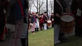 Prescott's Battalion played at the First Flag Raising Ceremony #ma250 #reenactors #somerville