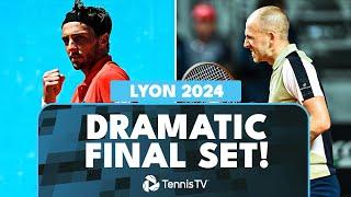 DRAMATIC Dan Evans vs Arthur Rinderknech Final Set  | Lyon 2024 Highlights