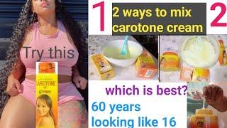 HOW TO MIX CAROTONE FOR A GLOWING LIGHTER SKIN without side effect | Mix your carotone this way