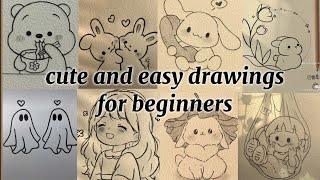 easy drawings for beginners | part-1 | cute simple drawings l drawing ideas 