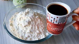  Only Coffee and Flour. The Result is Amazing and Delicious. 