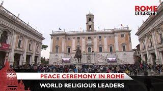 Pope Francis will join world religious leaders in a peace ceremony in Rome