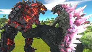 Mechagodzilla VS. Skull island! - Animal Revolt Battle Simulator