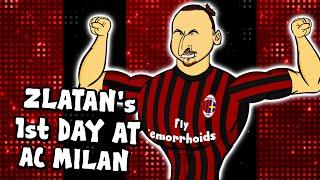 Zlatan's 1st Day at AC Milan!