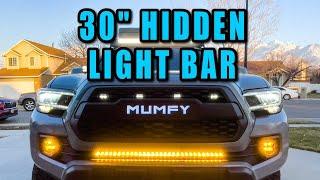 30" Heretic Hidden Light Bar | Tacoma Install | #tacoma #heretic #lightbar