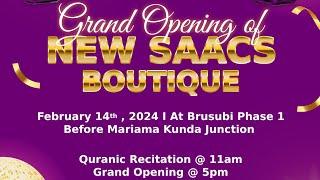 Highlights of the Grand opening of NEW SAACS Boutique : Full video coming soon...