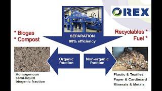 OREX Organics Extruder. Revolutionary Waste-to-Energy System