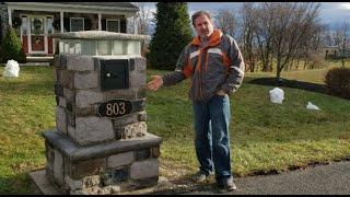 DIY: Flag Stone Column Masonry Mailbox [Part 1 of 4] mailbox insert and veneer stone