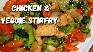 Easy Chicken and Veggie Stirfry Recipe