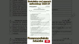 Biostatistics and Research Methodology Previous year Question Papers 2023-24 #aktuexamupdate #aktu