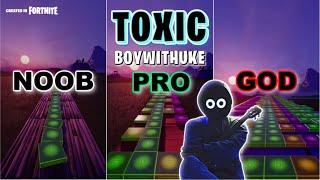 BoyWithUke - Toxic - Noob vs Pro vs God (Fortnite Music Blocks)