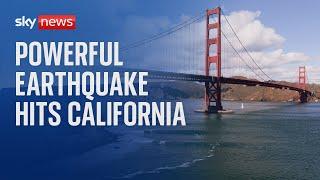 San Francisco Bay area after 7.0 magnitude earthquake