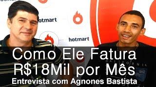 Youtube Para Afiliados: Entrevista com Agnones Batista - 18 Mil por Mês