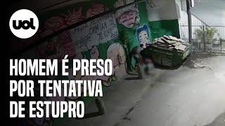 Vídeo: mulher é arrastada com cão em tentativa de estupro no RJ; homem é preso