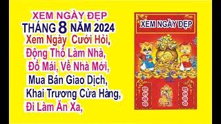 xem ngày tốt tháng 8 năm 2024