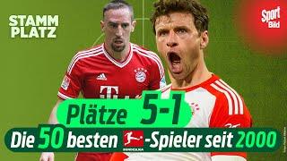 Bundesliga: Die 50 besten Spieler seit 2000! Bayern-Legenden MÜLLER und RIBÈRY verpassen Platz 1