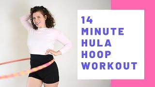 14 Minute Hula Hoop Workout: Abs arms and Legs for Beginners