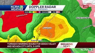 LIVE | A tornado warning has been issued for parts of Nevada, Yuba Counties