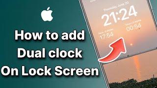 Add multi country clocks to lock screen of iPhone