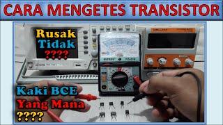 Cara Mengecek Transistor (Baik atau Rusak) serta Menentukan Kaki BCE Menggunakan Multimeter Analog