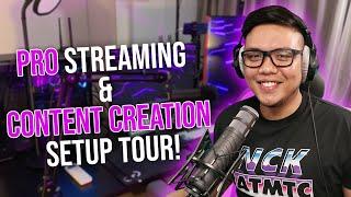 Professional Setup tour! Gaming, Streaming, and Content Creation room! (I DONT use the V8 soundcard)