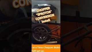 Rear Sprotor install on Custom Harley-Davidson Chopper Build #youtubeshorts #video #watch #custom