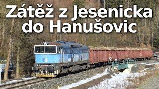 Vláčkaři jsou u toho | 753 760-8 se zátěží z Jesenicka do Hanušovic! (4. 2. 2025)