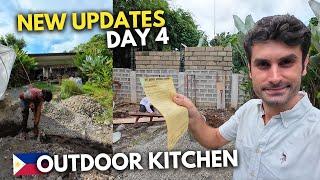 Building Our Dirty Kitchen: Day 4  Island Life, Palawan, Philippines