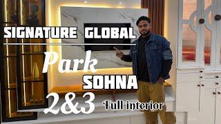 Signature Global park.2&3 Sohna #3 bhk full Interior In Details Recreation Homes.