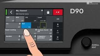 D90, D40 amplifiers tutorial. Channel setup | d&b audiotechnik