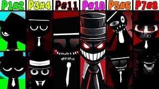 Phase 1 VS Phase 2 VS Phase 3 VS Phase 4 VS Phase 5 VS Phase 6-7 VS Phase 8-11 in Incredibox Sprunki