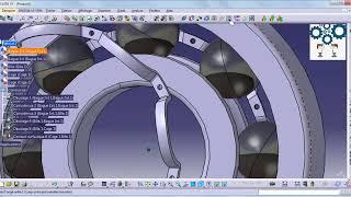 Réalisation d'un Roulement à billes, Part design avec CATIA V5, Ball bearing