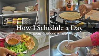 How I Schedule my Day | Lunch & Dinner Routine | Time Management tips | Onion Garlic rice