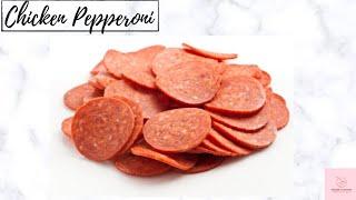 Homemade Chicken Pepperoni with only 3 ingredients | Chicken Pepperoni