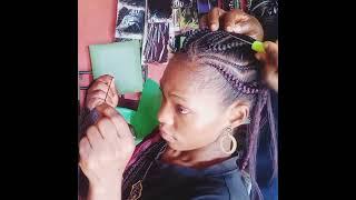 cannot braids Ghana weaving, try this method and style, beginners friendly/ very detailed/.