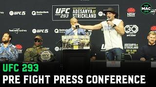 UFC 293 Press Conference: Israel Adesanya and Sean Strickland go deep