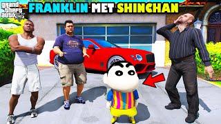 How Franklin Met Shinchan For The First Time In GTA 5 | SHINCHAN and CHOP