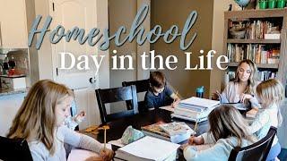 HOMESCHOOL DAY IN THE LIFE  // Our First Day Back After Break Vlog // Real Life Mom of 5