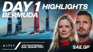 Day 1 Highlights // Apex Group Bermuda Sail Grand Prix | SailGP