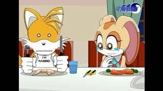 Sonic X dinner cream the rabbit crying