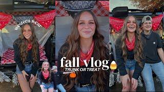 FALL VLOG: fall festivities, trunk or treat